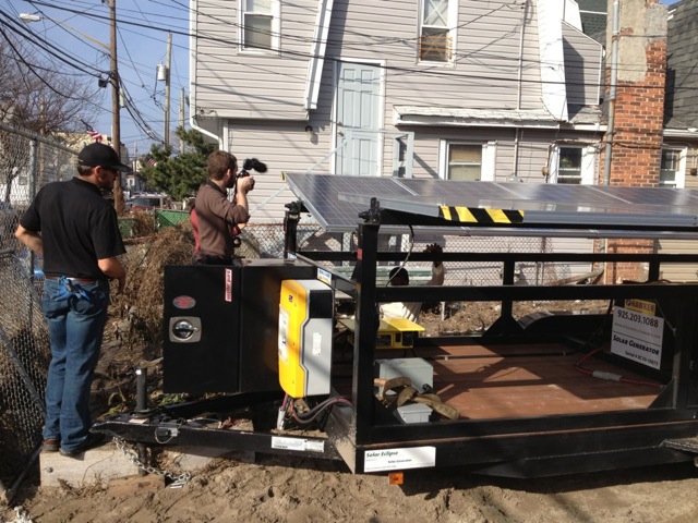 Solar generator in proposed resilience station site