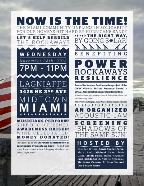 Rockaway Benefit in Miami - 11/28/12